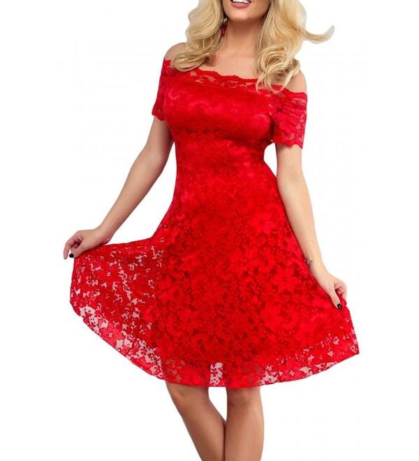 Красное Кружевное Платье