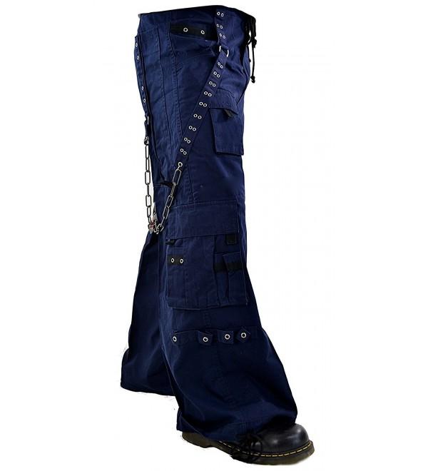 Tripp Navy Gothic Punk Rocker Techno Rave Cyber Goth Baggy Jeans Pants ...