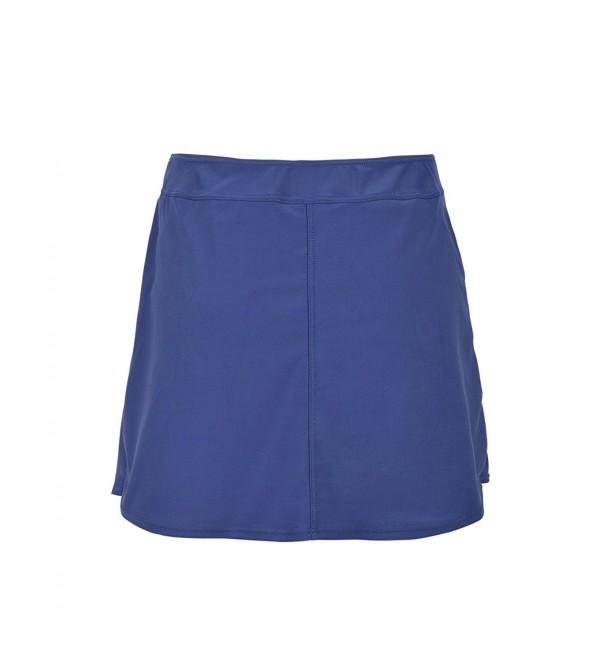 Women's Slit Side Quick Drying Swim Skirt With Pockets - Blueviolet ...