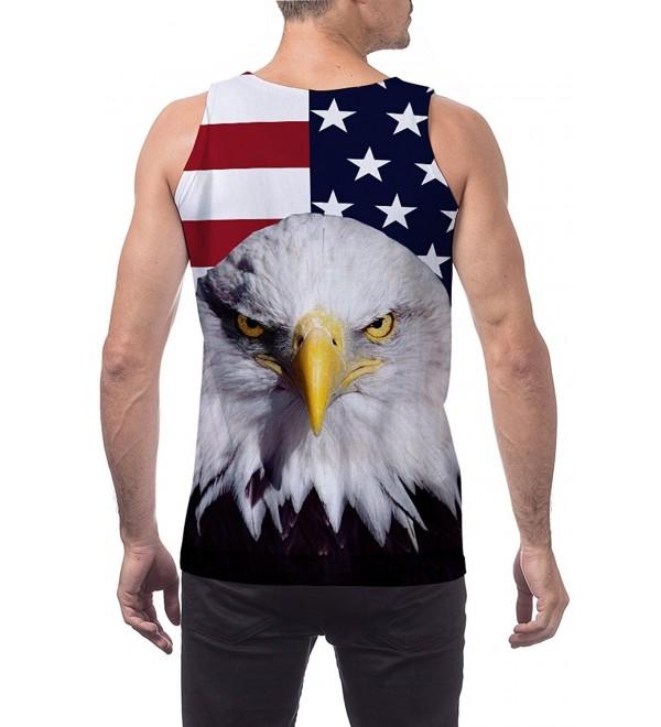 Running Graphic Printed American - American Flag Eagle - CV180EMGGCA