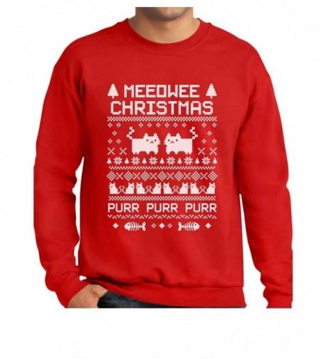 Tstars TeeStars Meeowee Christmas Sweatshirt