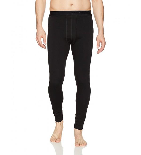 Men's Comfortwear Midweight Baselayer Long Pant - Black - CA184D59IO7