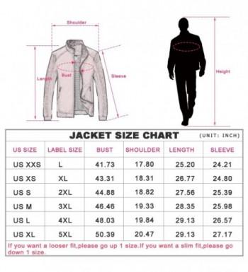 Men's Casual Stand Colar Slim Fit Leather Sleeve Bomber Jacket - Black ...