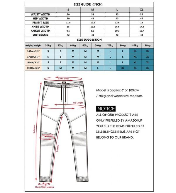 Men Chino Jogger Casual Pants Biker Jogging Twill Khakis Slim Fit ...