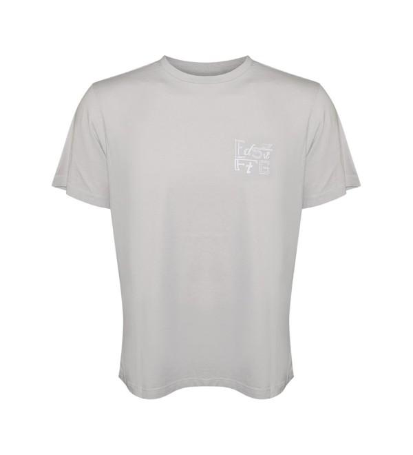 Mens Cotton Graphic T-Shirt - Minnow Gray/Edsftg Script - CA187DLWNDH