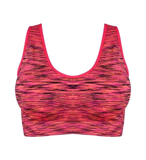 Women's Gym Workout Sports Bras - Red - CZ189IYMUOX