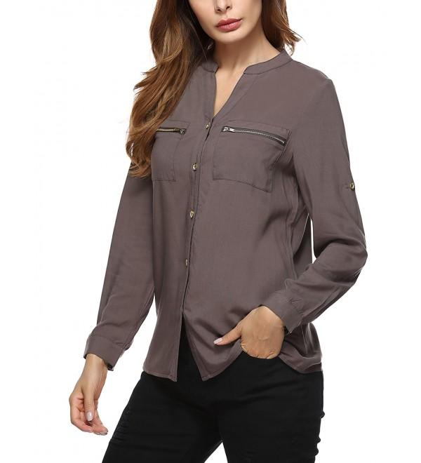 shirt with cuffed sleeves