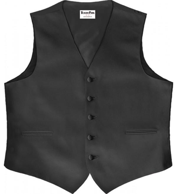 Color Satin Vest With Back - Black - CA11YBN63EL