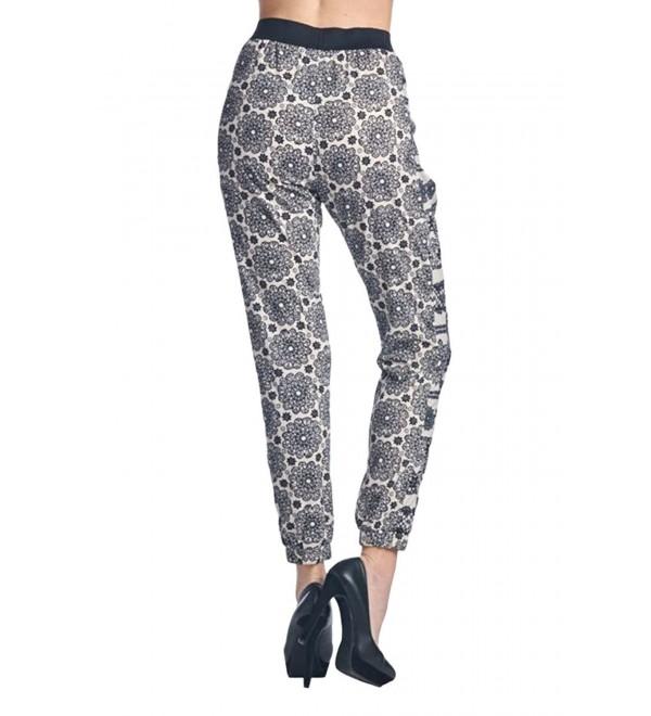 Womens Multi-Patterened Joggers Pants With Side Pockets - Pattern C ...