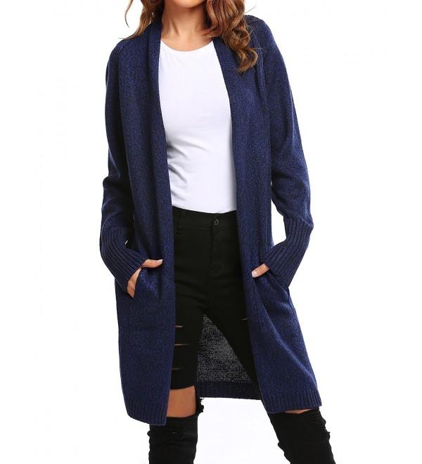 long cardigan sweater with pockets