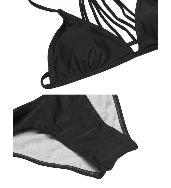 Sexy Micro Bikini Set Halter Swimwear For Women Black C7186icosk8 9592