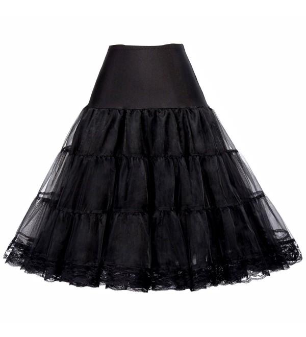 Women's 50s Vintage Petticoat Crinoline Tutu Underskirts Plus Size S-3X ...