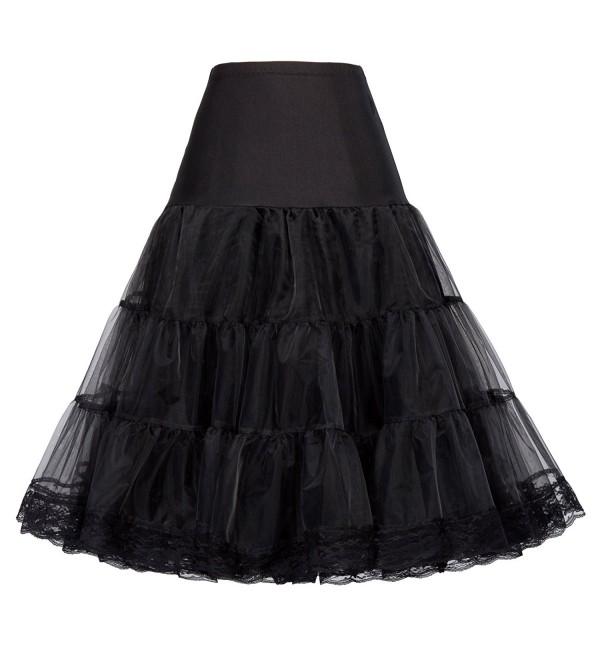 Women's 50s Vintage Petticoat Crinoline Tutu Underskirts Plus Size S-3X ...