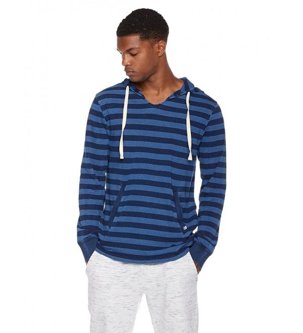 Young Men's Regular Fit Indigo Stripe Jersey Long Sleeve Pullover ...