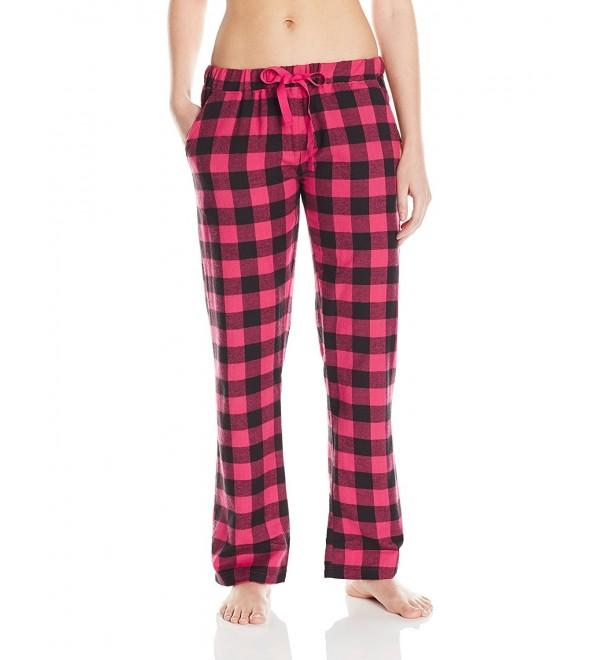 Womens Flannel Pajama Set Pink Black Ch12n2jip39