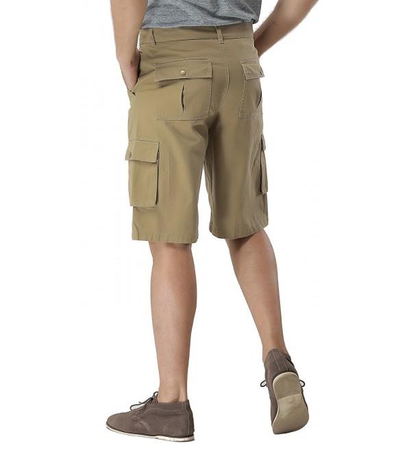 polyester khaki shorts