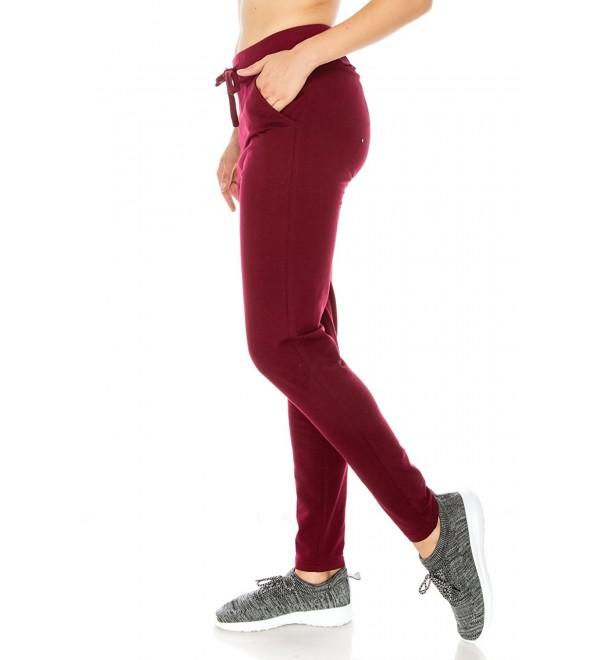 sweatpants burgundy