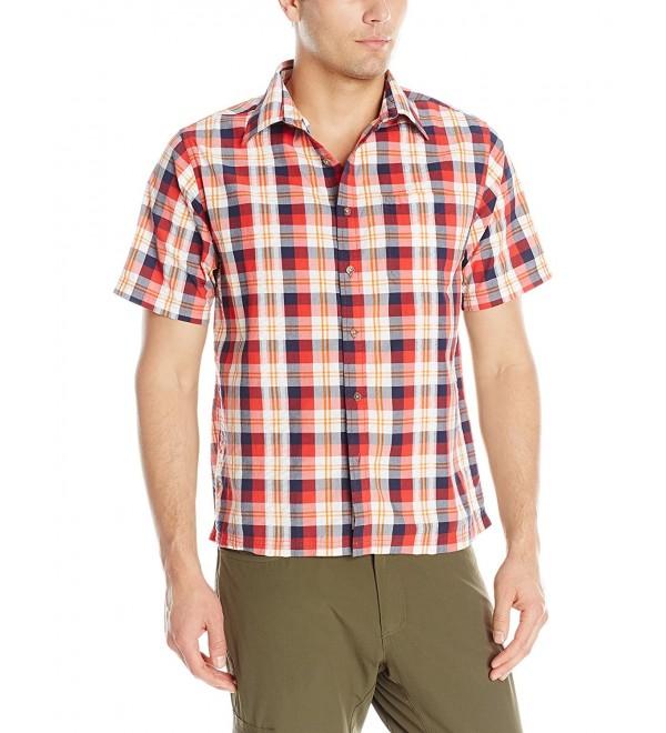 Men's Deep Creek Crinkle Shirt - Siren/Multicolor - CF11NYI8G4J