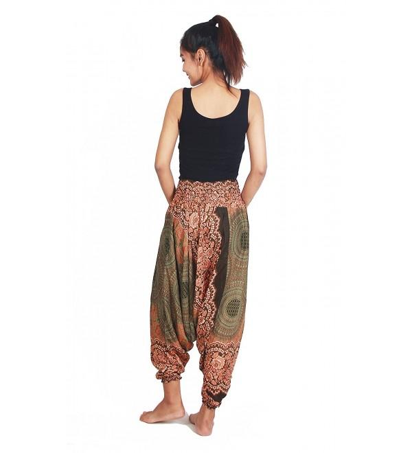 Shop Women's Aladdin Harem Jumpsuit Smocked Waist Circle Pants - T ...