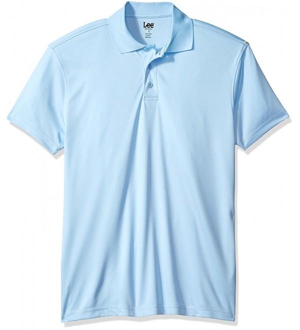 Men's Short Sleeve Sport Polo - Light Blue - CE182E59QQI