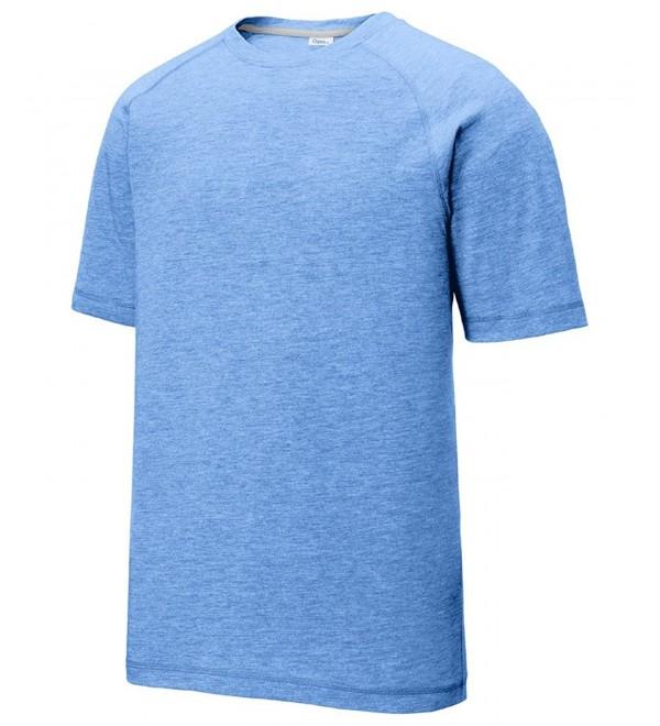 blue athletic shirt