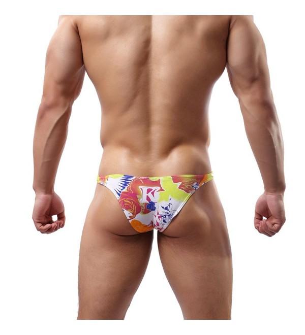 Musclemate Premium Hot Mens Thong Flowers Pattern G String Comfort