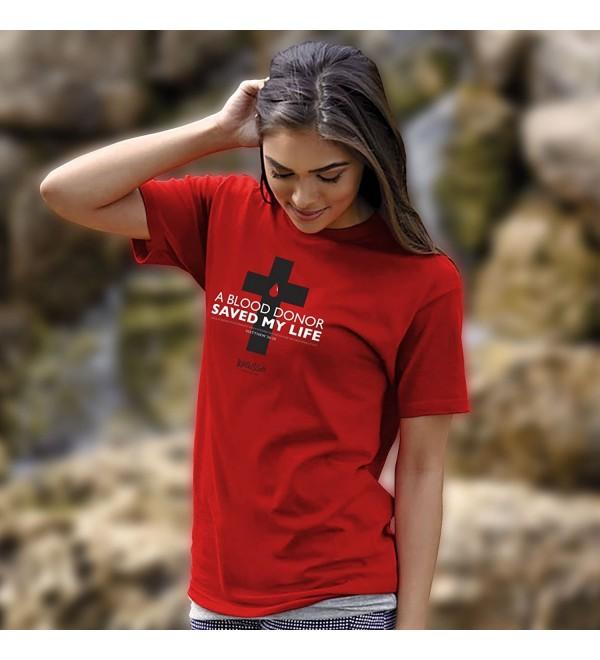 Blood Donor Saved My Life Christian T-Shirt Red - CH1839D53YW