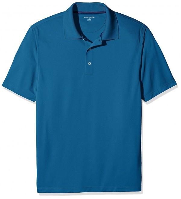 Men's Regular-Fit Quick Dry Golf Polo Shirt - Deep Teal - CX12JYGSPAN
