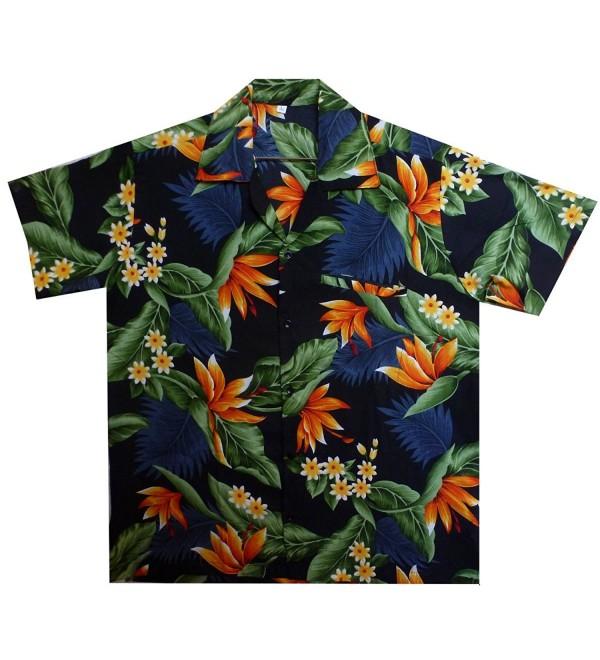 Funky Hawaiian Shirt- Streli- black - C011CUF1JBT